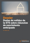 Dossier dudas de validez de la STS sobre cláusulas de vencimiento anticipado vignette
