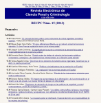 Revista electrónica de ciencia penal y criminología vignette