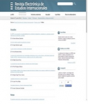 Revista electrónica de estudios internacionales vignette